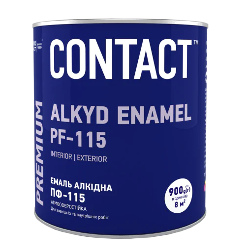 Емаль алкідна «CONTACT» ПФ-115 жовта 2.8 кг